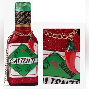 Aldo Spicy Frazzle Crystal Hot Sauce Crossbody Bag